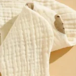 Pure cotton gauze petal printing bib newborn saliva towel summer breathable feeding pocket anti-spitting milk saliva towel - Image 5
