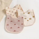 Cotton Gauze Bib Babies Accessories Newborn Apron Feeding Bib 6 Layer Muslin Burp Cloths Kids Saliva Towel New Born - Image 4