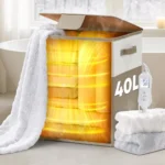 Large 40L Electric Towel Warmer, Portable Spa-Style Heater for Bathroom, Auto Shut-Off, Ideal for Blankets, Baby, Bathrobes, Ove
