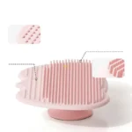 Toddler Bath Time Essential Silicone Massage Tool Hair Brush with Suction Cup for Easy Storage Convenient Use - Image 3