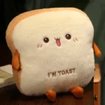 35cm Plush Bread Pillow Soft Toast Simulation Food Doll Warm Hand Cushion Home Decor Cute Kids Toy Birthday Gift - Image 6
