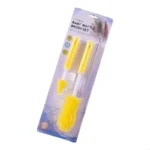 54DF Bottle Cleaning 3PCS Silicone Brushes Long Handle Detachable Straw Nipple Cleaners for Feeding Bottles - Image 2