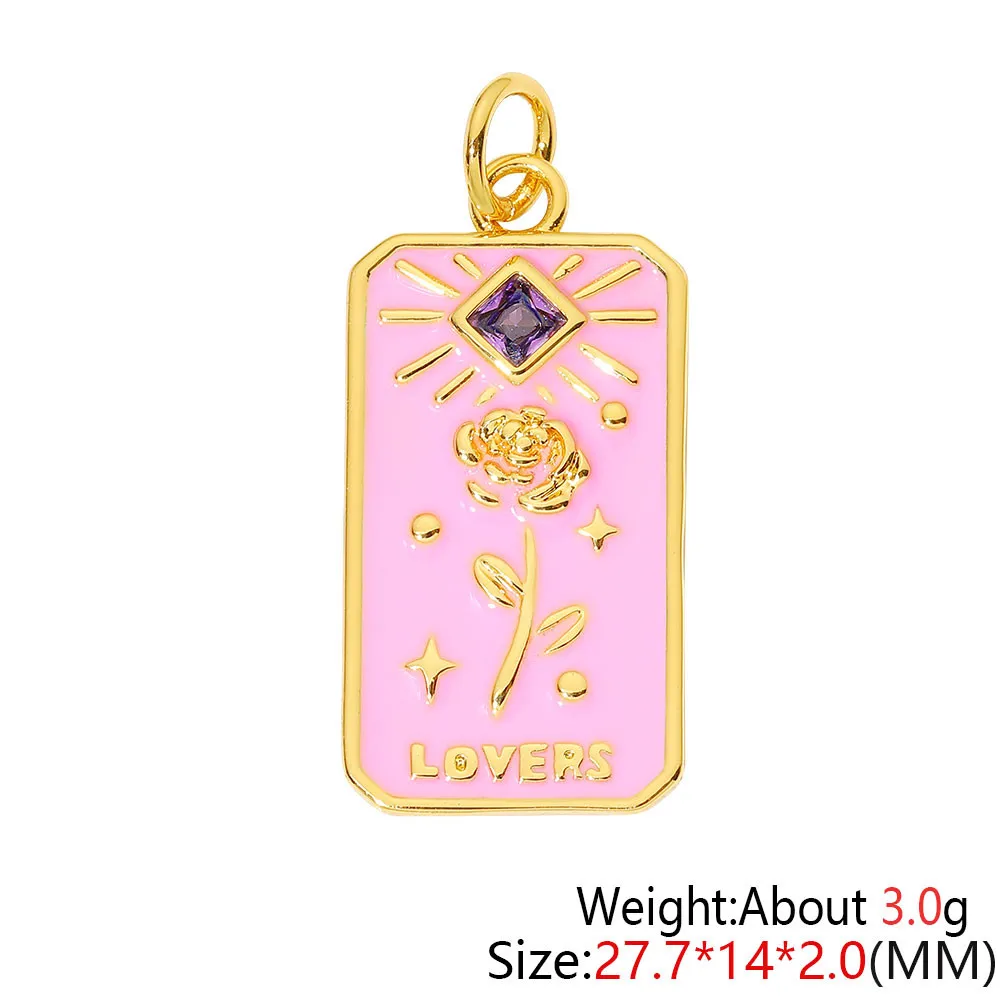 kf-Saa9b06564b80466fb26ad0ef1cbf3a10o Juya Nwe Necklace Pendant Handmade Prevent Allergy Multicolor Cubic Zirconia Charms Supplies Accessories - Image 1