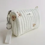 Mommy Diaper Bag Travel Toiletry Makeup Bag Multi Function Storage Organizer with Embroidery Portable Daily Use rips - Image 4