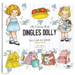 60 Pages 25*25cm New Korean Princess Dingles Dolly Coloring Book Pregnancy Prenatal Education Decompression Girls Painting