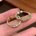 Aesthetic Jewelry Geometric Metal Enamel Open Finger Rings For Women Girl Korean Fashion Gift Lovely Design Hot Sale Accessories - Image 2