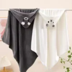 Cute Bath Towel for Soft Absorbent Towel Newborn Swaddle Wrap Blankets for Girls Boys - Image 4