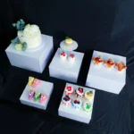 6pcs Romantic Column Buffet Decoration Stand Candy Bar Rack Wedding Cake Birthday Baptism Cupcake Gifts Display Riser - Image 3