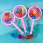 1 Set Toddlers Bathing Shower Gifts Kawaii Simulation Rubber Goldfish Bath Water Play Games Toys For Kids - Image 3