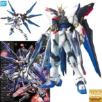 Bandai Original box MG 1/100 MG93 STRIKE FREEDOM GUNDAM ZGMF-X20A Anime full Action Assembly Figure Model Toy Gifts for kids SET