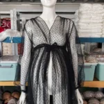 Dot Tulle Maternity Photography Props Long Dress Pregnant Woman Tulle Long Dress For Photo Shoot Session - Image 5