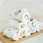 J0PF Drooling Bib Soft Breathable Wash Cloth Print Burping Cloth Face Towel - Image 3