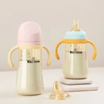 240ml bottle, suitable for water and formula, with handle and lid, easy to hold, unisex feeding bottle - perfect gift - Image 2
