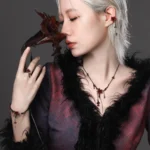 Charm Temperament Mandola Flower Branches Vines Opening Rings for Women Asymmetry Tassel Earrings Necklace Bracelet Jewelry Sets - Image 3