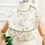 Elinfant 2-Pack Feeding Bibs,Easy-Clean Burp Cloth with Adjustable Closure and Pocket, Mixed Colors,Eating Bibs Aprons Smocks - Image 5