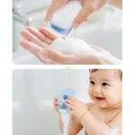 Toddler Bath Time Essential Silicone Massage Tool Hair Brush with Suction Cup for Easy Storage Convenient Use - Image 4