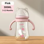 300ML Bottle with Handle PP Bottle Water Cup Set Silicone Pacifier Large Capacity Bottle Multi-purpose Feeding Supply - Image 6
