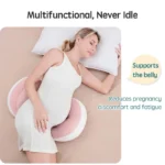 PANGDUBE Pregnancy Pillow with 1pc Free An Auxiliary Pillow Cotton Waist Support Pillow for Pregnant Women Sleeping Body - Image 3