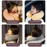 Simple Plush U-shaped Pillow Driving Travel Soft Neck Pillow Nap Pillow Neck Soft Cushion Comfortable Relief Fatigue - Image 5