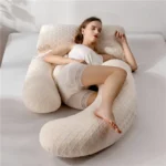 Pregnancy Sleeping Pillows, G-Shaped Full Body Maternity Pillow with Removable Cover, Belly Support for Pregnant Women - Image 3
