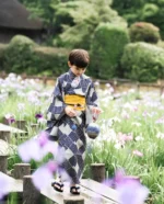Boys' Formal Furisode Kimono with Obi and Japanese-style Infant Yukata Children's Wear - Image 3