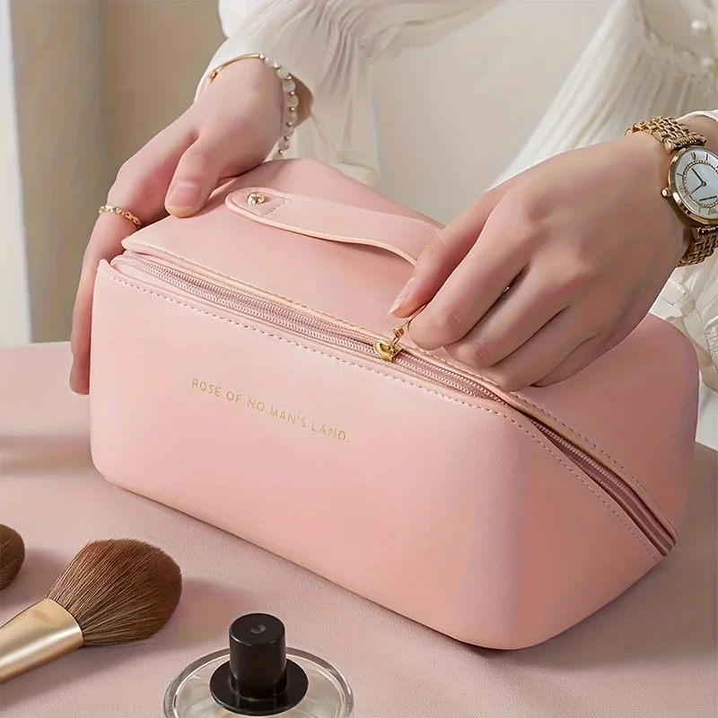 kf-Sc68a84f8eb2a497e950d3fff03a0a3d3R Makeup Organizer Female Toiletry Kit Bag Make Up Case Storage Pouch Luxury Lady Box, Cosmetic Bag, Organizer Bag For Travel Zip - Image 1