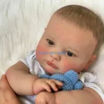 090B Reborns Doll Simulation Silicone Doll Toy Reborns Doll Diaper Cloth Body Vinyl Kids Diaper Girl Dolls - Image 2