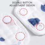 Muslin Drool Bibs for Boys Girls 5 Pcs Adjustable Bibs for Drooling and Teething Summer Soft Cotton Bandana Bibs - Image 4