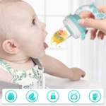 Silicone Fresh Food Nibbler Feeder Kids boy girl Fruit Nipples Feeding Safe Infant Supplies Nipple soother Bottles - Image 2