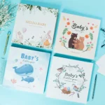 AED5-Memory Book Scrapbook Photo Album Pregnancy Diary Cute Animal Keepsake Record Growth Journal Hand Account - Image 3