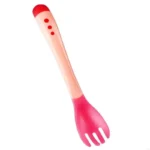 Q22D 2Pcs/Set Cartoon Temperature Sensing Spoon Fork Set Infant Feeding Tableware Training Utensil Toddler Gift - Image 5