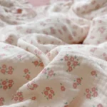 Vintage Floral Ruffled Cotton Duvet Cover Set for Kids Children Infant Cot Crib 4pcs Quilt Bedding Cover - Image 5