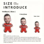 Personalized Photo Plush Pillow - Custom FaceBodyNameTextLogo - Upload Your Own Picture - Soft Fabric Cushion for Bed, Sofa, Car - Image 2