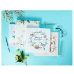 AED5-Memory Book Scrapbook Photo Album Pregnancy Diary Cute Animal Keepsake Record Growth Journal Hand Account - Image 2