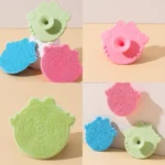 Cartoon Silicone Bath Brush Gentle Massage Safe For Newborns Skin Care