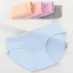 Low waisted Belly Support Pure Cotton Pregnant Women's Underwear Is Soft Comfortable Traceless All Cotton Women's Underwear - Image 3