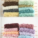 Newborn Photography Background Greece Real Photo Wool Carpets Blanket Backdrop with Bubble Wrap for Photo Shoot Accessories