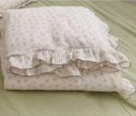 Floral Print Muslin Blanket Quilt for Summer Infant Comforter Napping Cover Bedding Quilt Lightweight Fabric for Baby - Image 6