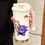 MINISO Gengar Water Bottle Kids Cartoon Milk Tea Cold Drink Bottles Portable Drink Cup Children's Christmas Birthday Gift - Image 4