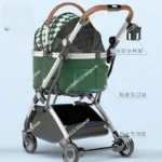 Pet strollers Aluminum tube trolley pet bag separate cat dog car car travel tourist car foldable stroller dog puppy stroller