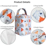 15*16*22cm Storage Bag Cute Cartoon Travel Waterproof Toiletry Bag Mommy Cloth Diaper Portable Trolley Hanging Handbag New - Image 3