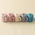 1PCS Feeding Silicone Cups For Infants And Young Children Portable Learning Hand Shank Drinking Water Cups Stuff - Image 6