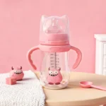 260ml bottle with handle, easy to clean, feeding accessory for children, suitable for various occasions
