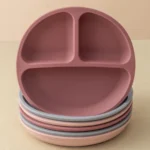 1PCS Sucker Silicone Dining Plate BPA Free Children Dishes Suction Toddle Training Tableware Kids Feeding Bowls Stuff