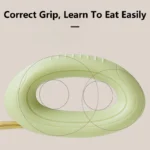 Toddler Cutlery Set Spoons Forks Gum-friendly PPSU Head with Case Self Feeding Training Easy to Silicone Grip Elbow Fork Spoon - Image 3