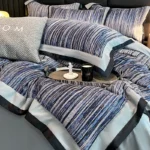 High-end Class A 200S Thickened Cotton Brushed 4pcs Maternal and Infant Grade 100% Cotton Quilt Covers Light Luxury Bedding Set - Image 5