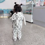 Autumn and Winter Infants and Toddlers One-piece Down Jacket Children's Outer Wear Onesie Thickened Crawling Clothes - Image 5