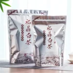 250g/500g Chinese Bulk ShouMei Bai Cha Zipper Bags Fuding BaiHao Silver Needle White Tea Recyclable Sealing Packing Gift Bag