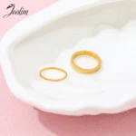 Joolim High End PVD Waterproof&No Fade Fashion Dainty Fine Simple Gear Shaped Ring for Women Stainless Steel Jewelry Wholesale - Image 3