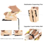 Stroller 3-in-1 Travel System Carriages for Newborns Pushichair Car Seat Stroller High Landscape Lightweight Prams - Image 4